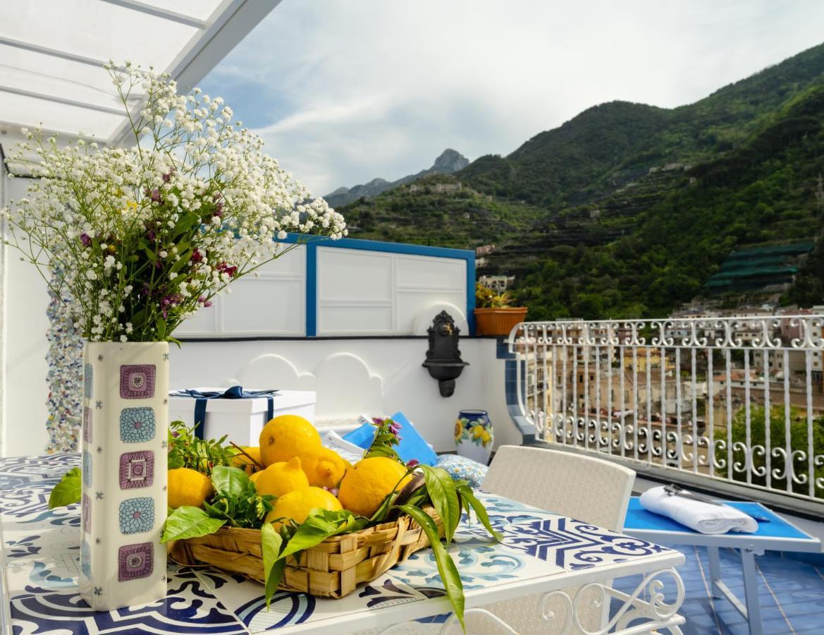 Grecale - Amazing Apartment With Patio And Sea View Maiori Zewnętrze zdjęcie